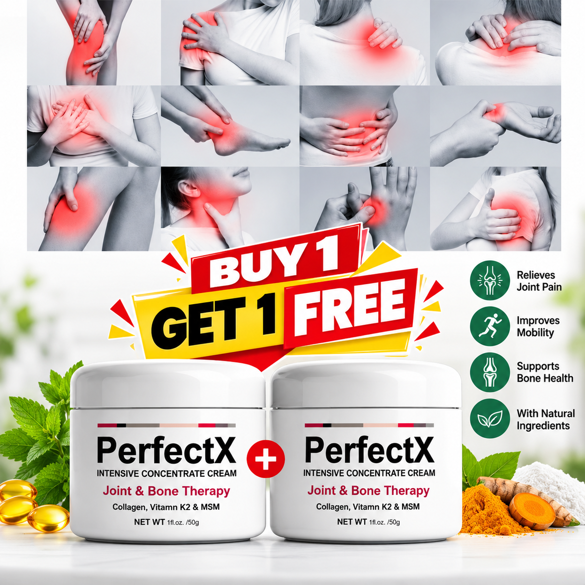 Perfectx Joint & Bone Treatment Cream (Pack of 2)