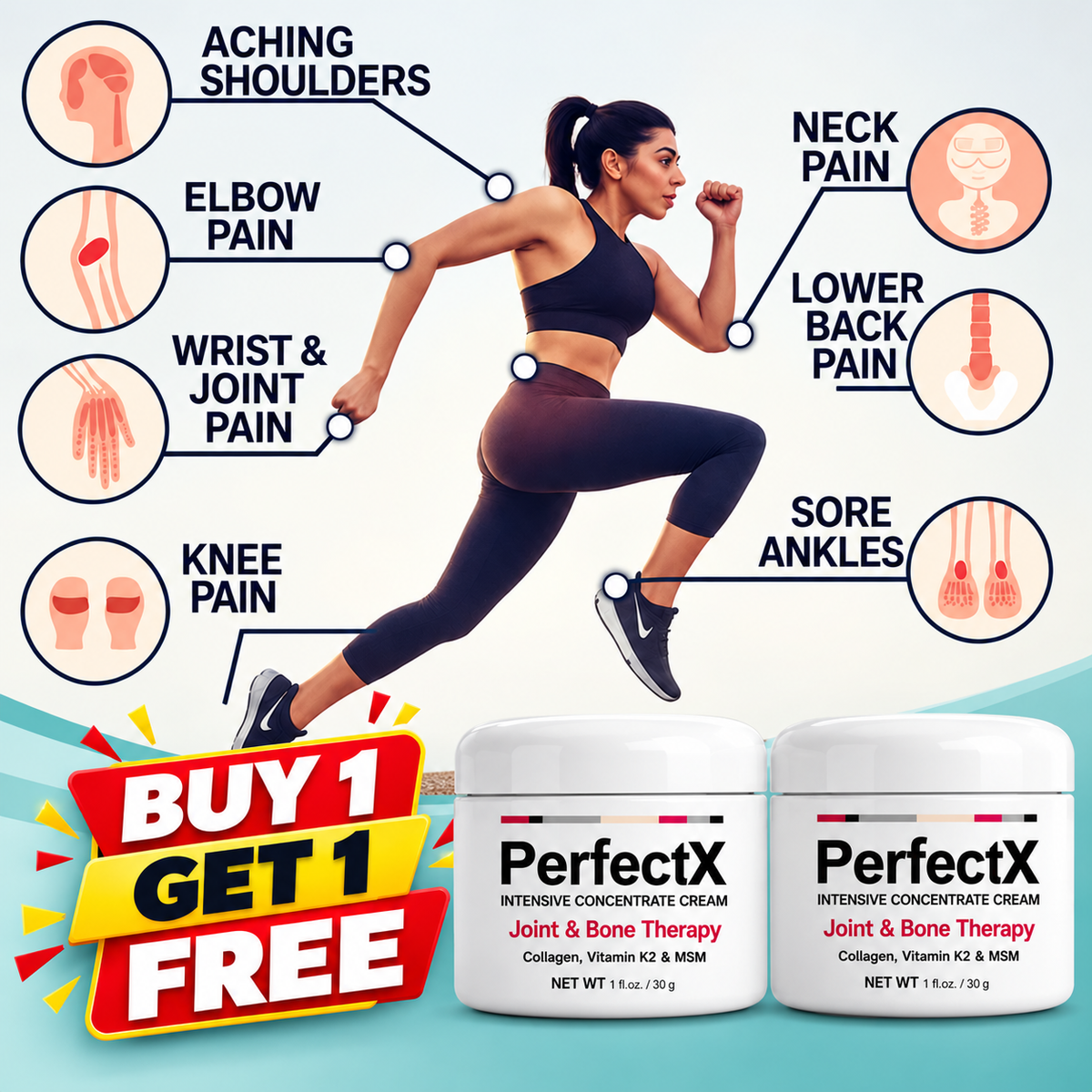 Perfectx Joint & Bone Treatment Cream (Pack of 2)