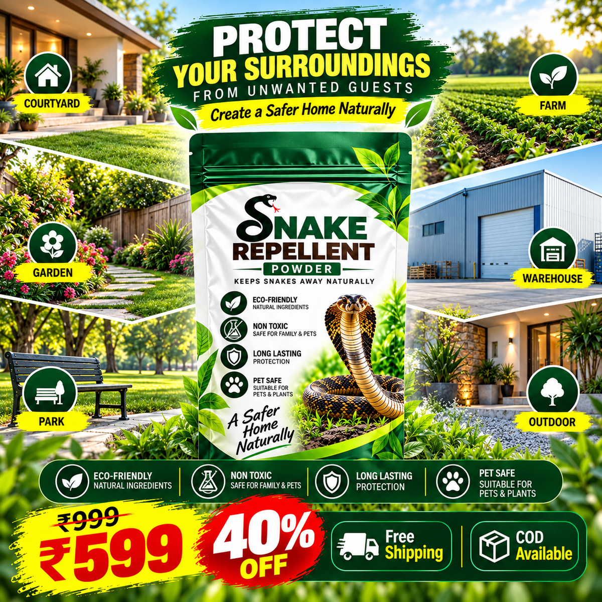 Snake Repellent Powder